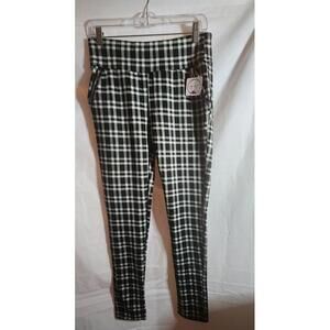 Shelia Rose Black and White Plaid Pants